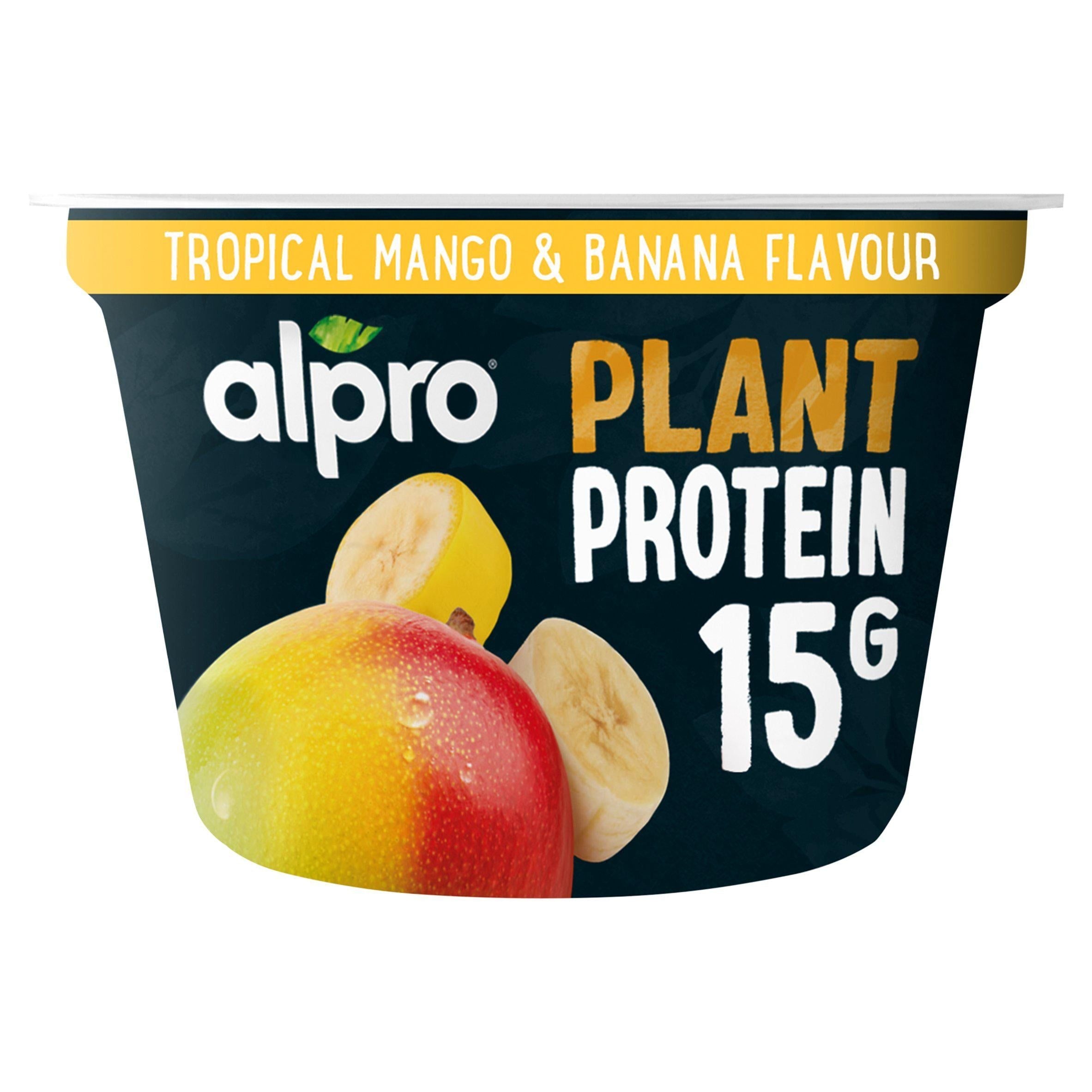 Alpro High Protein Tropical Fruit Dairy Free Soya Yoghurt Alternative 200g - McGrocer
