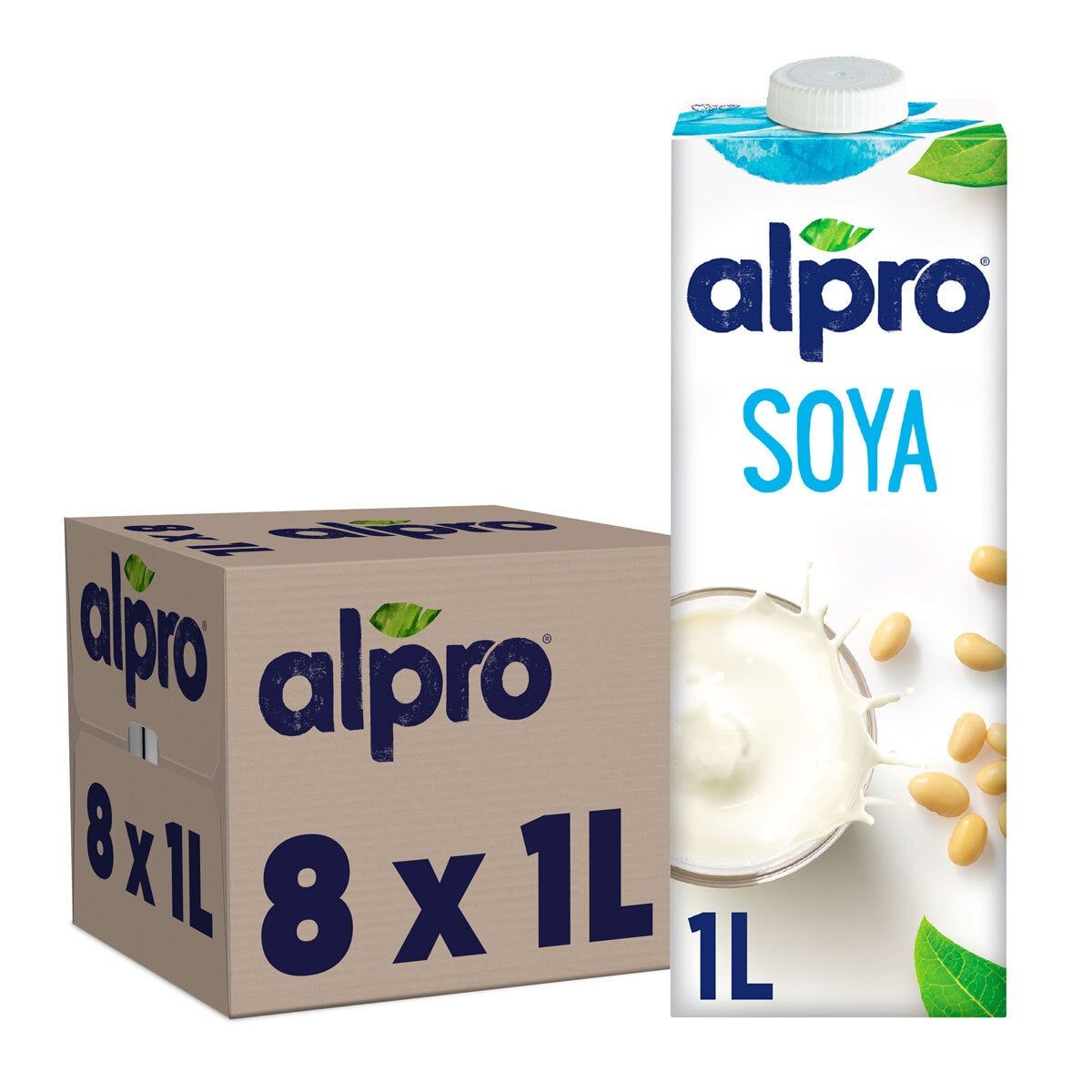 Alpro Soya Drink, 8 x 1L - McGrocer