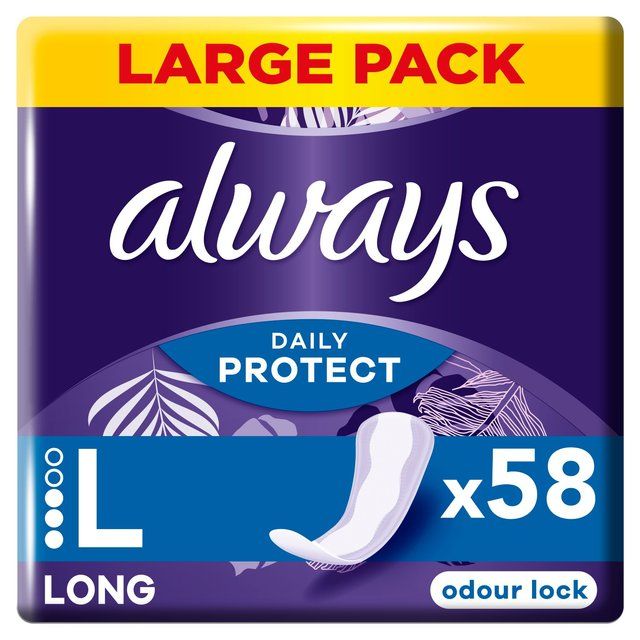 Always Dailies Extra Protect Panty Liners Large 58 per pack - McGrocer