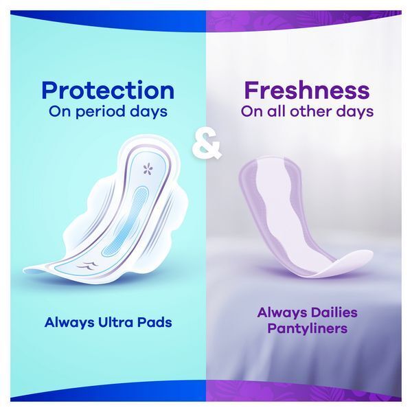 Always Dailies Panty Liners Long Value Pack x58 - McGrocer