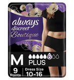 Always Discreet Boutique Incontinence Pants Low-Rise Medium Black x9 - McGrocer