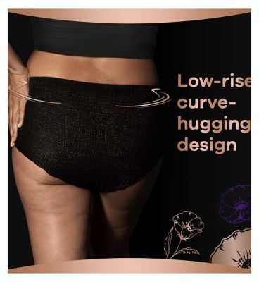 Always Discreet Boutique Incontinence Pants Low-Rise Medium Black x9 - McGrocer