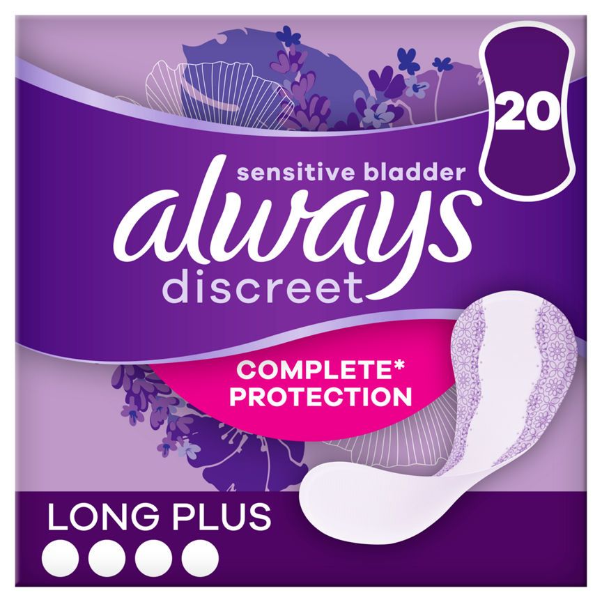 Always Discreet Incontinence Liners Plus For Sensitive Bladder - McGrocer