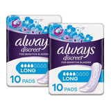 Always Discreet Incontinence Pads Long for Sensitive Bladder x 2 Bundle - McGrocer