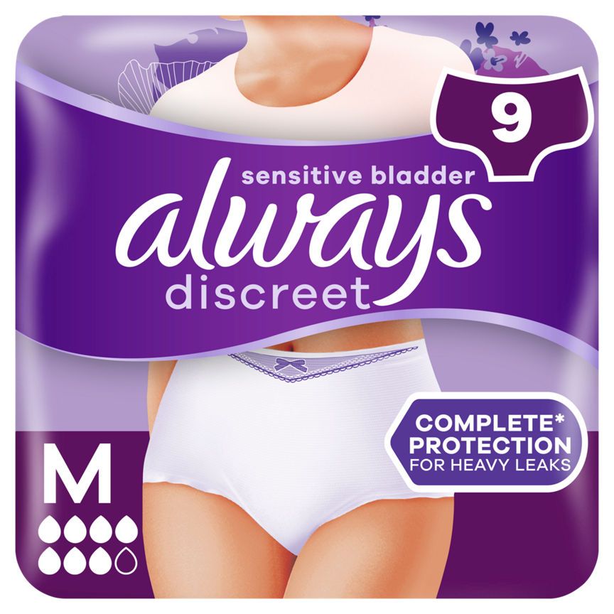 Always Discreet Underwear Incontinence Pants Women Plus M - McGrocer