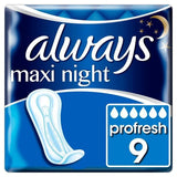 Always Maxi Night Sanitary Towels x9 - McGrocer