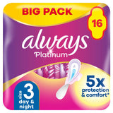 Always Platinum Night (Size 3) Sanitary Towels Wings - McGrocer