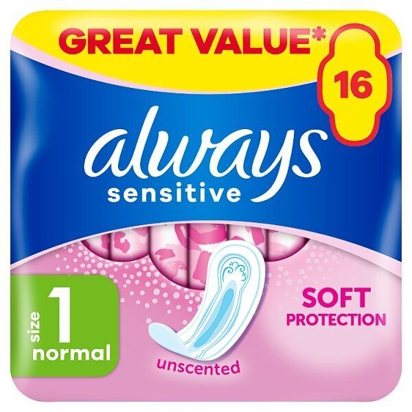 Always Sensitive Normal Ultra (Size 1) Sanitary Towels x16 - McGrocer