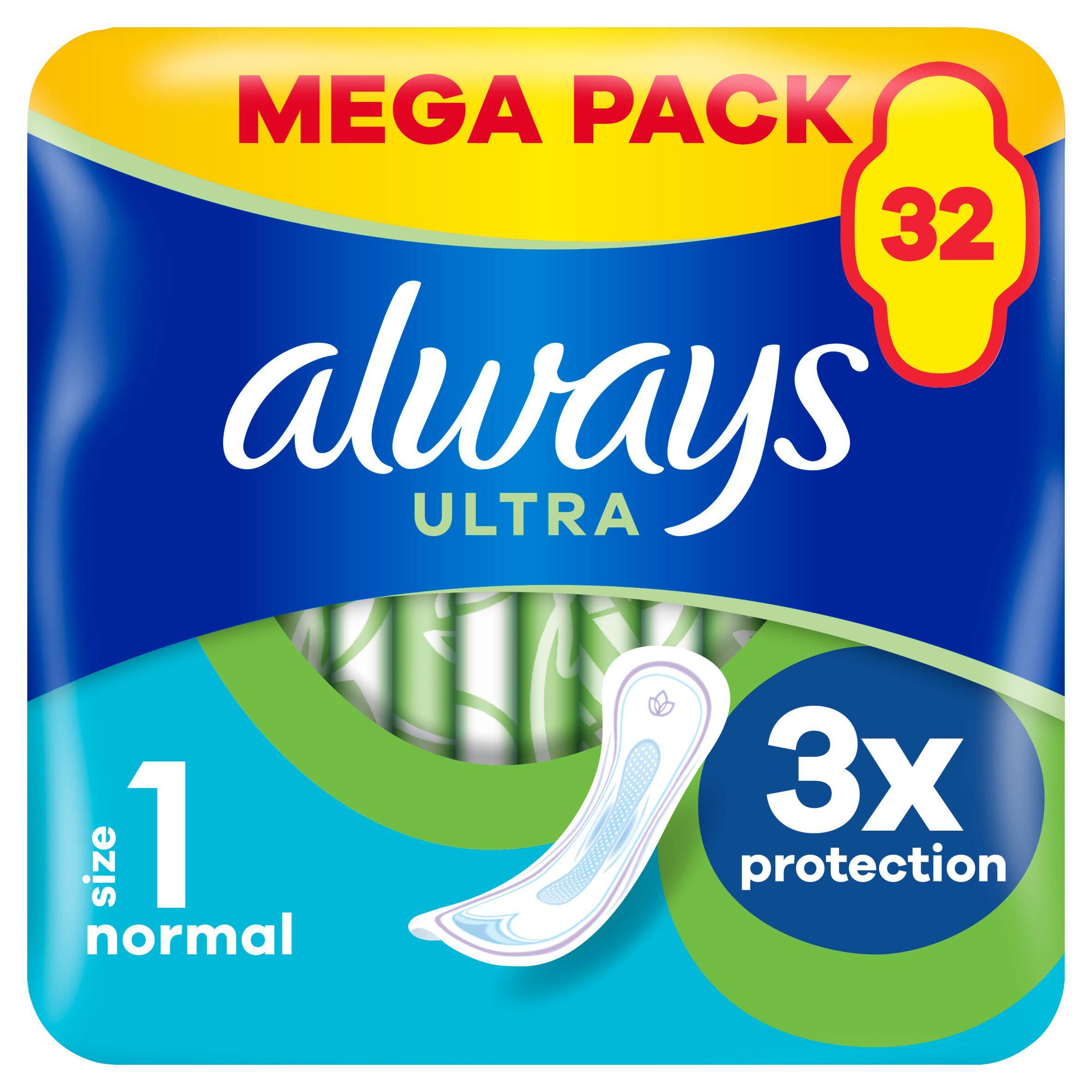 Always Ultra Sanitary Towels Normal Size 1 x32 - McGrocer