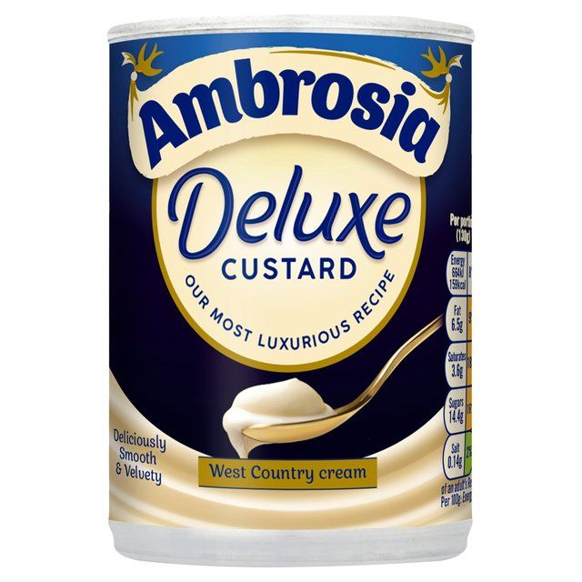 Ambrosia Deluxe West Country Cream Custard Can 400g - McGrocer