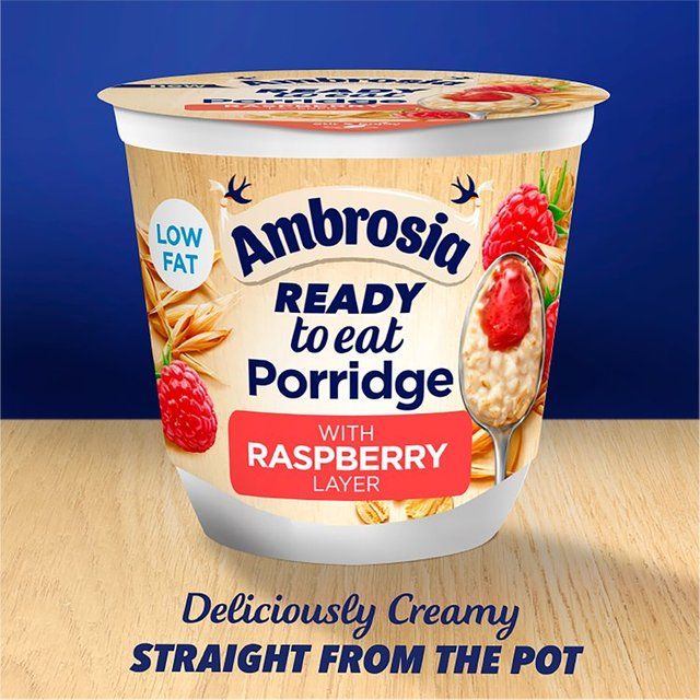 Ambrosia Ready To Eat Porridge with Raspberry Layer 210g - McGrocer