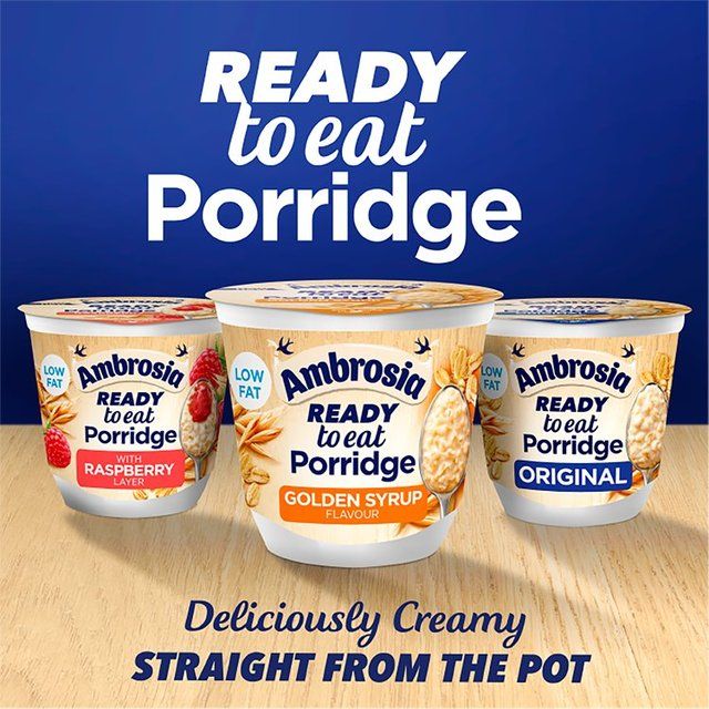 Ambrosia Ready To Eat Porridge with Raspberry Layer 210g - McGrocer