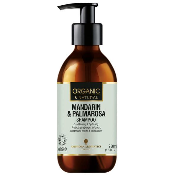Amphora Aromatics Mandarin & Palmarosa Shampoo Organic 250ml - McGrocer