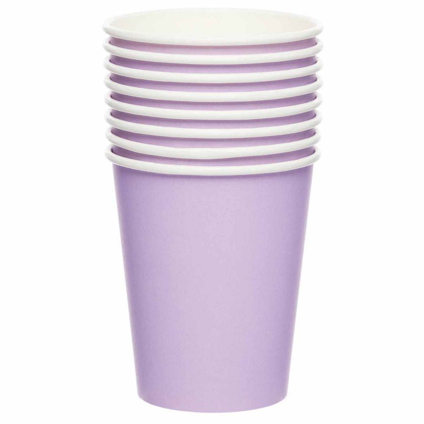 Amscan 8 Lavender Paper Cups - McGrocer