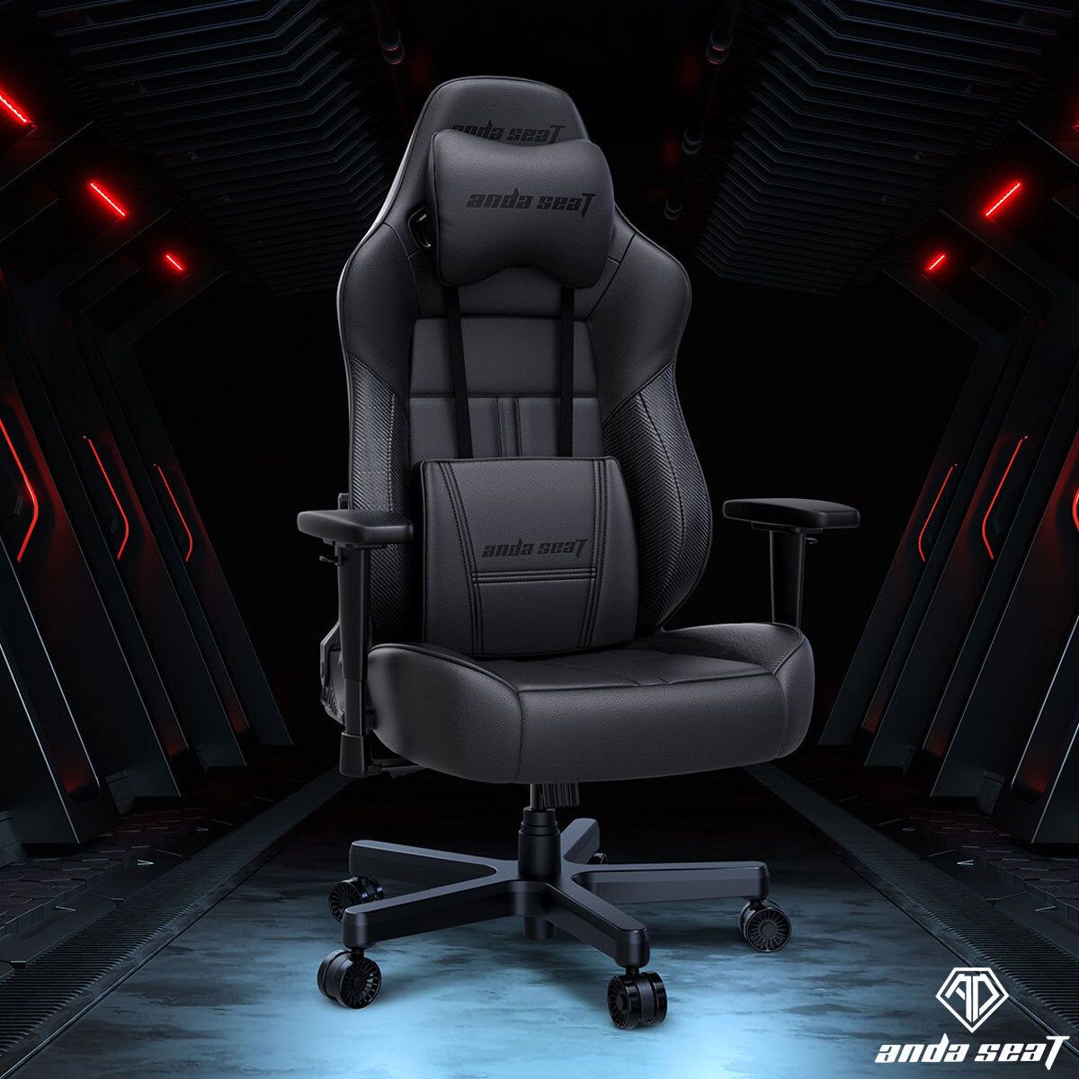 anda seaT Dark Demon Dragon Gaming Chair, Black - McGrocer