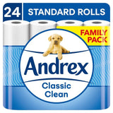 Andrex Classic Clean 24 Rolls 24 per pack - McGrocer
