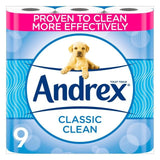 Andrex Classic Clean Toilet Roll 9 per pack - McGrocer