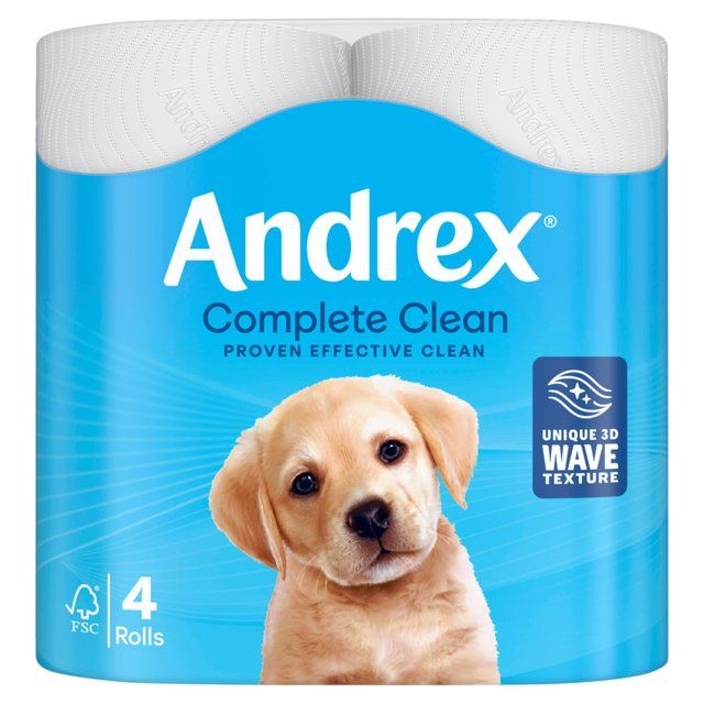 Andrex Complete Clean 4 Rolls 4 per pack - McGrocer
