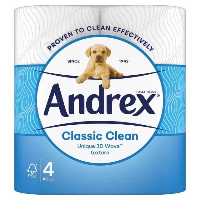 Andrex Complete Clean 4 Rolls 4 per pack - McGrocer