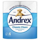 Andrex Complete Clean 4 Rolls 4 per pack - McGrocer
