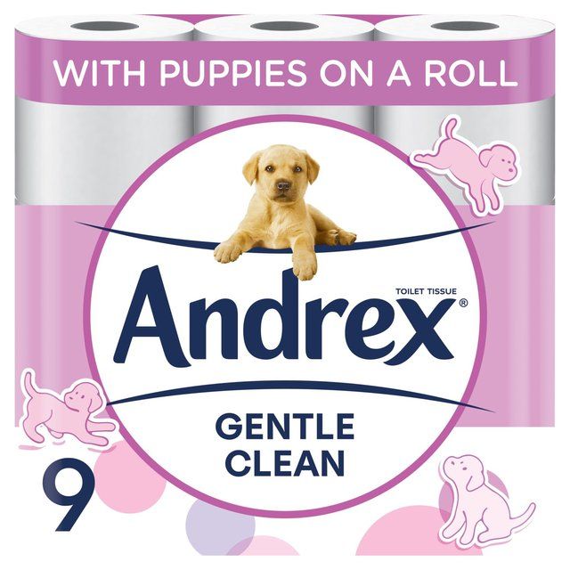 Andrex Gentle Clean Toilet Roll 9 per pack - McGrocer
