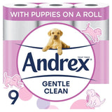 Andrex Gentle Clean Toilet Roll 9 per pack - McGrocer