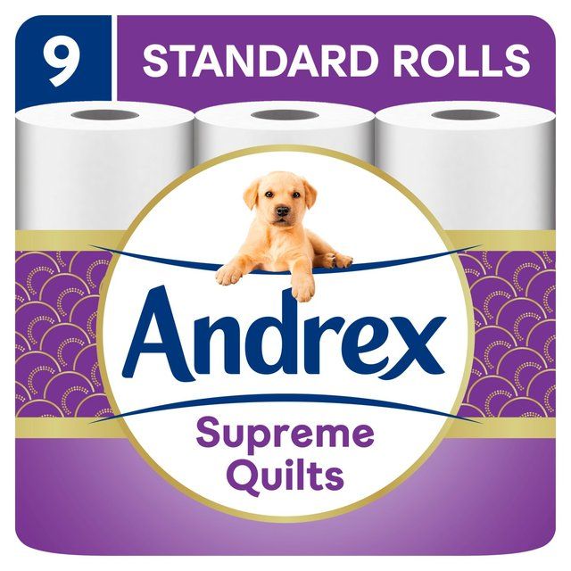 Andrex Supreme Quilts Toilet Roll 9 per pack - McGrocer