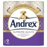 Andrex Supreme Quilts Toilet Roll 9 per pack - McGrocer