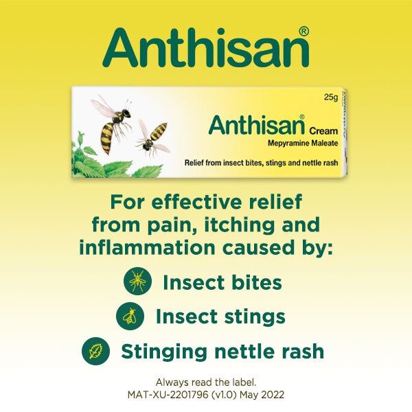 Anthisan Cream Relief from Insect Bites and Stings 20g - McGrocer