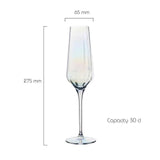 Anton Studio Designs Palazzo Flute Glasses Set of 2 300ml Lustre 2 per pack - McGrocer