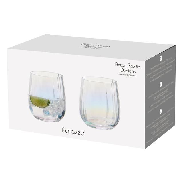 Anton Studio Designs Palazzo Tumblers Set of 2 400ml Lustre 2 per pack - McGrocer