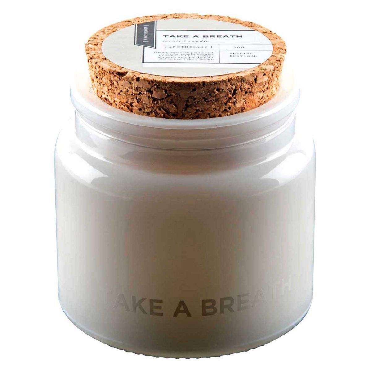 Apothecary Small Scented Candle Take a Breath 70g - McGrocer