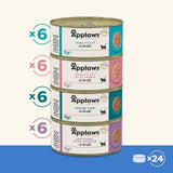 Applaws Cat Tin Fish Selection in Broth Multipack 24 x 70g - McGrocer