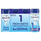 Aptamil 1 First Infant Baby Milk Formula Liquid Ready to Feed from Birth 6 x 200ml - McGrocer