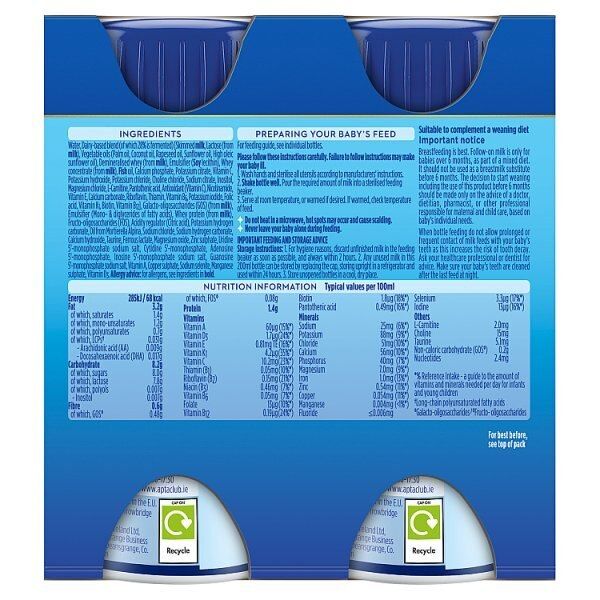 Aptamil 2 Follow On Milk Formula 4x200ml Multipack - McGrocer