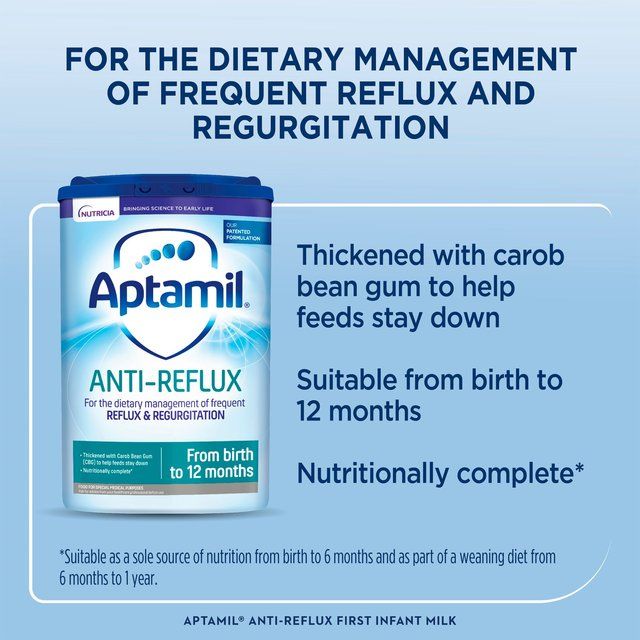 Aptamil Anti-Reflux Baby Milk Formula Powder from Birth to 12 Months 800g - McGrocer