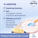 Aptamil Banana & Berry Multigrain Cereal 7 mths+ 200g - McGrocer