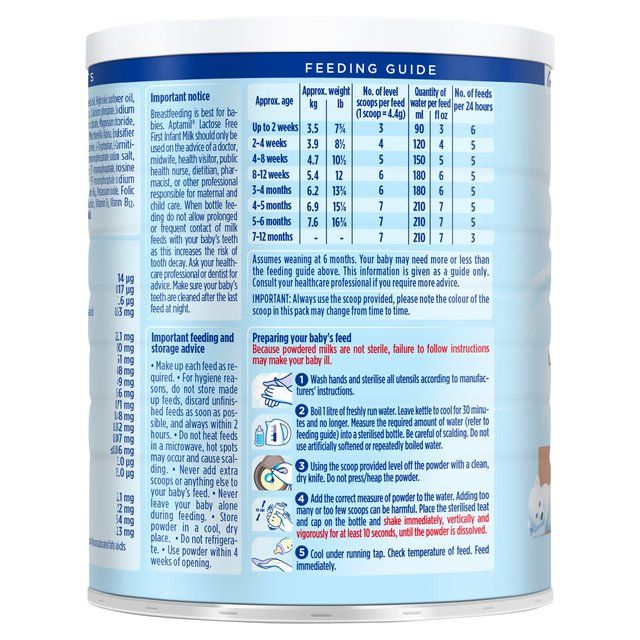 Aptamil Lactose Free First Infant Milk Powder From Birth 400g - McGrocer