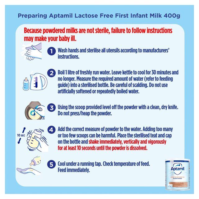Aptamil Lactose Free First Infant Milk Powder From Birth 400g - McGrocer
