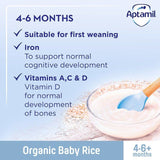 Aptamil Organic Baby Rice Cereal 4 mths+ 100g - McGrocer