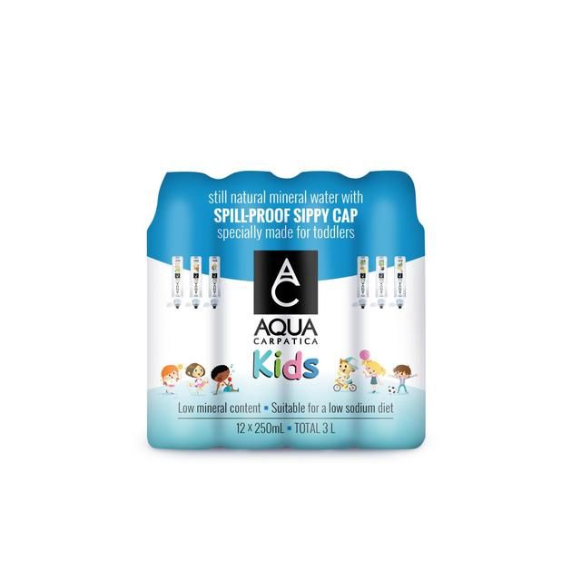 AQUA Carpatica Kids Sportscap Still Natural Mineral Water 12 x 250ml - McGrocer