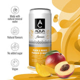 AQUA Carpatica Sparkling Flavours Mango & Peach 4 x 330ml - McGrocer