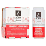 AQUA Carpatica Sparkling Flavours Strawberry & Elderflower 4 x 330ml - McGrocer