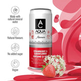 AQUA Carpatica Sparkling Flavours Strawberry & Elderflower 4 x 330ml - McGrocer
