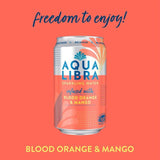 Aqua Libra Blood Orange & Mango Infused Sparkling Water 4 x 330ml - McGrocer