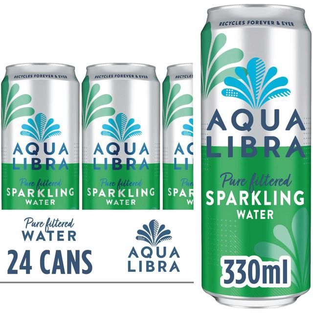 Aqua Libra Sparkling Water 24 x 330ml - McGrocer