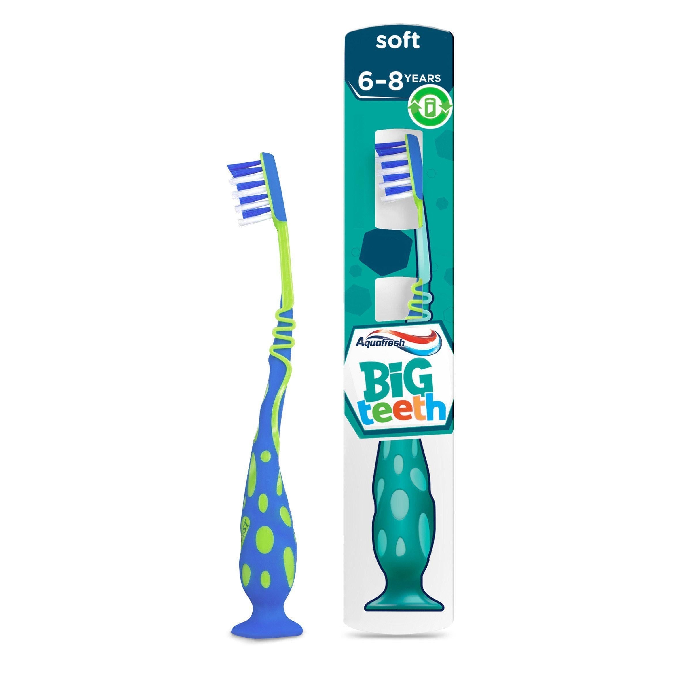 Aquafresh Big Teeth Gum Friendly 6-8 Years Kids Soft Toothbrush - McGrocer