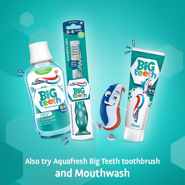 Aquafresh Big Teeth Kids Toothpaste Age 6-8 Years 75ml - McGrocer