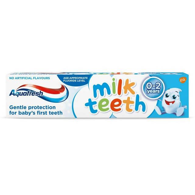 Aquafresh Milk Teeth Gentle Protection 0-2 Years Kids Toothpaste 50ml - McGrocer