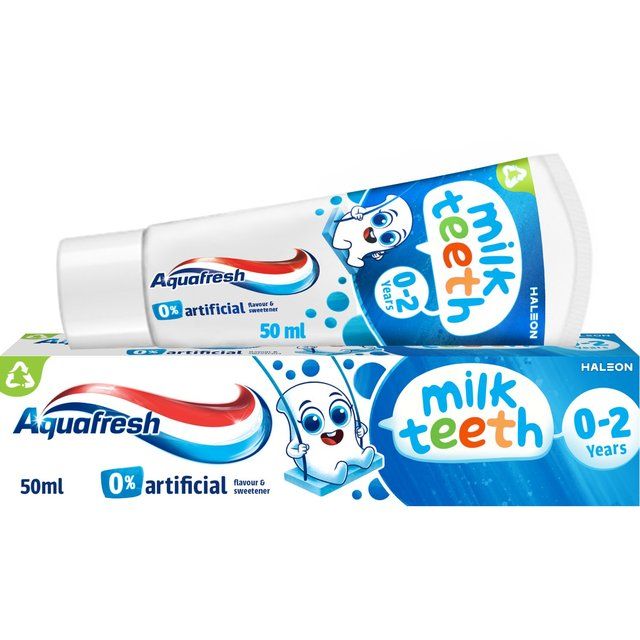 Aquafresh Milk Teeth Kids Toothpaste Babies & Toddlers Age 0-2 50ml - McGrocer